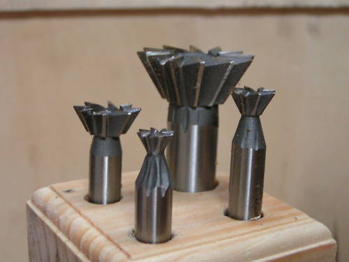 HSS Dovetail Milling Cutters 60° - Set of 4